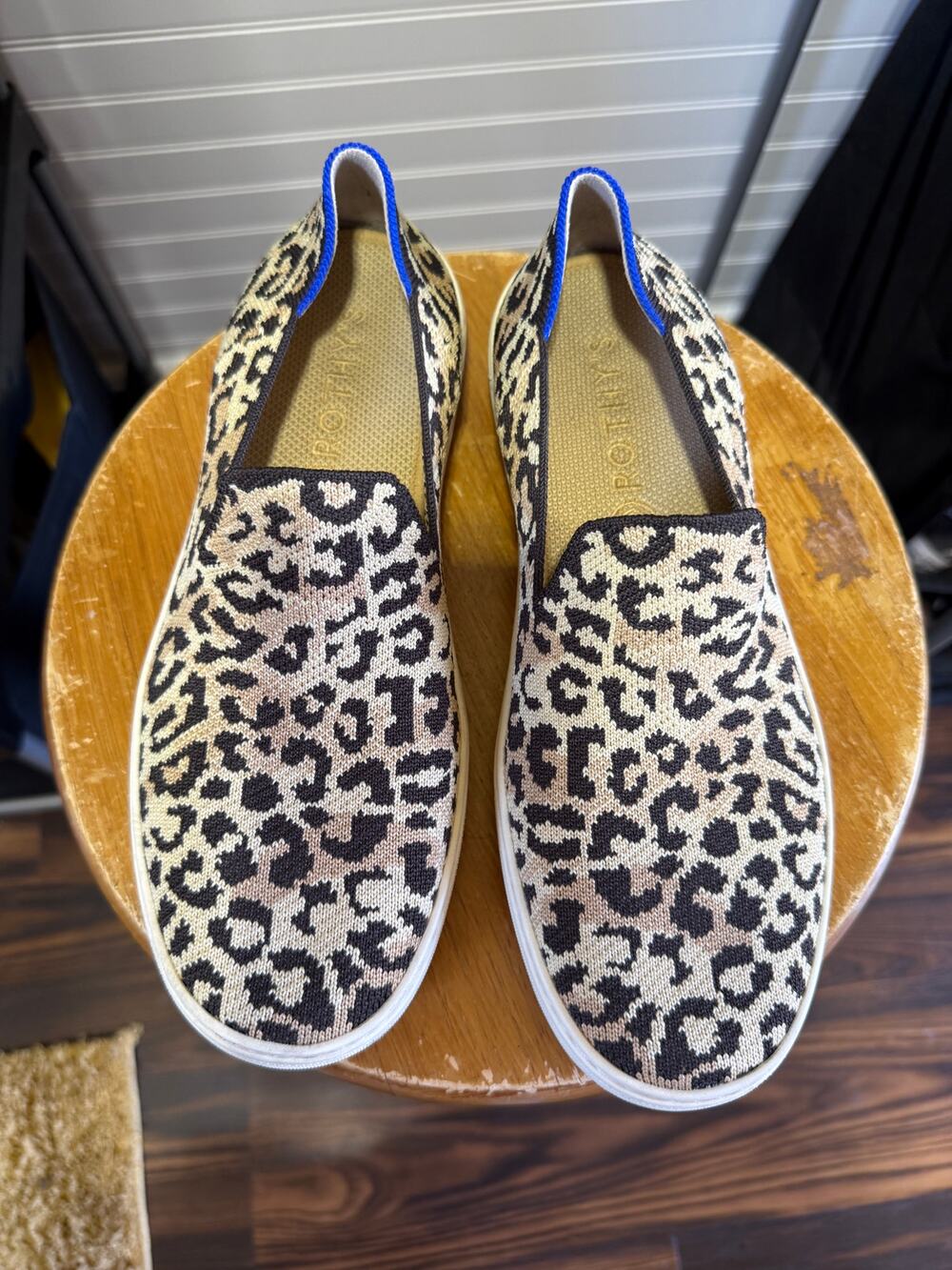 Rothy’s Slip On Sneaker Camo Cat Print Size 9
